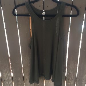 Free People Ribbed Swing Tank